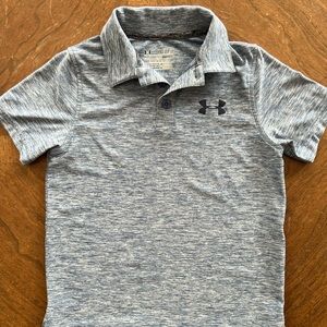 Boys size YXS Under Armor heat gear collared shirt